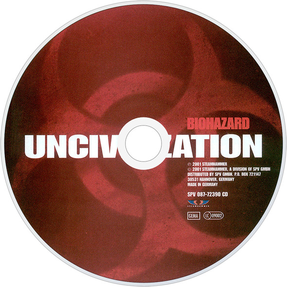 Biohazard - Uncivilization (CD, Album, Ltd, Dig)
