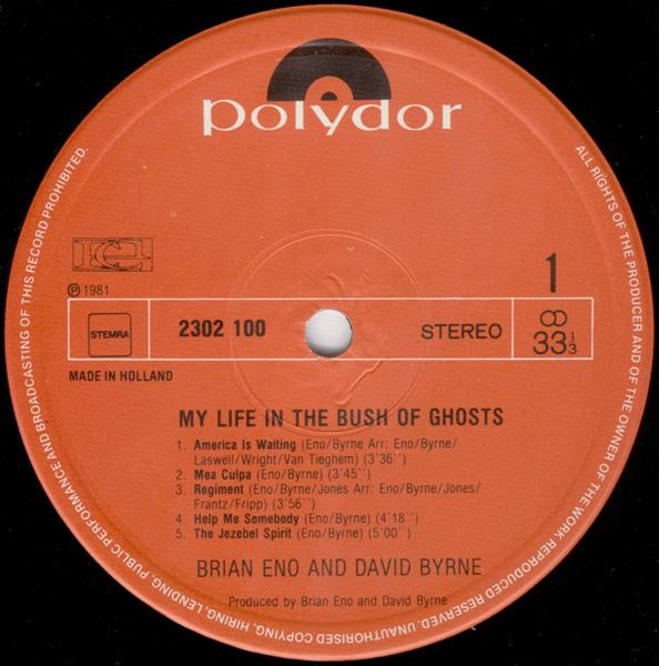 Brian Eno - David Byrne - My Life In The Bush Of Ghosts (LP, Album, Pol)