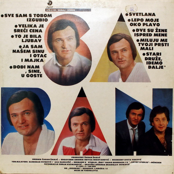 Šaban Šaulić - Sve Sam S Tobom Izgubio (LP, Album)