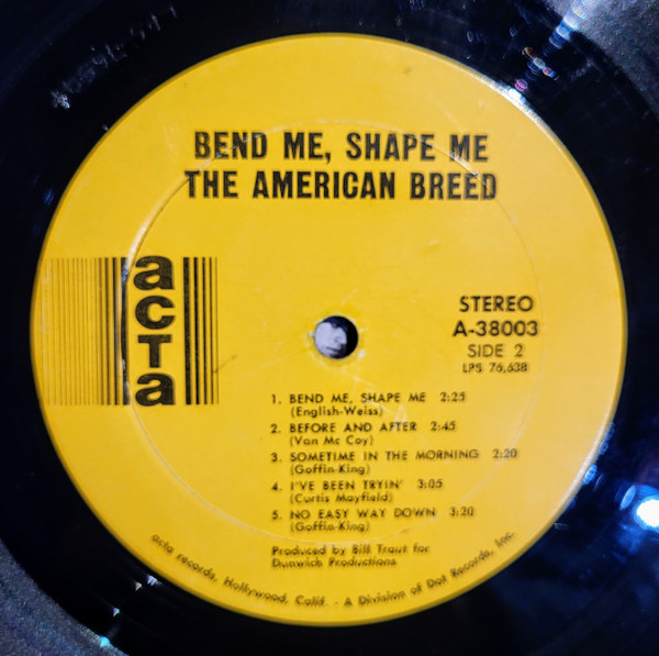 The American Breed - Bend Me, Shape Me (LP, Album, Mon)