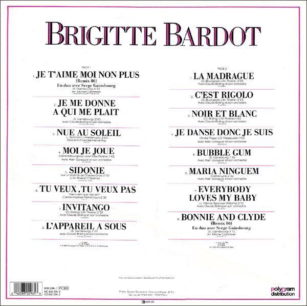 Brigitte Bardot - Brigitte Bardot (LP, Comp)