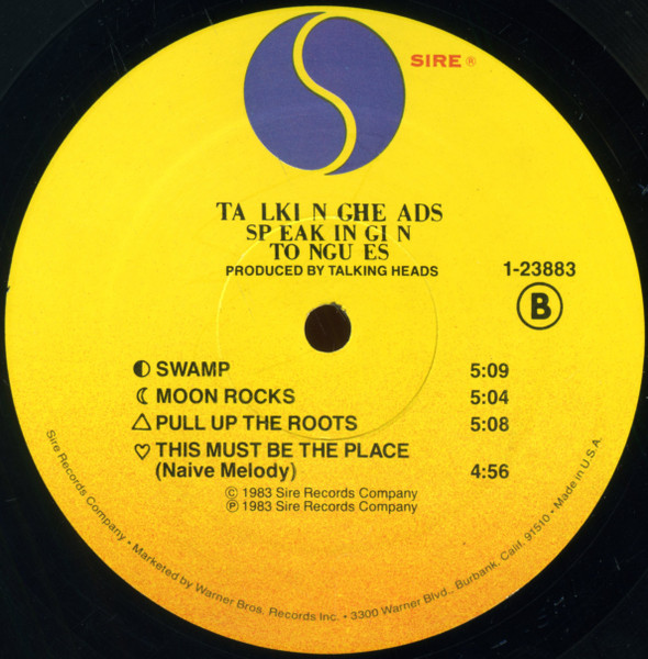 Talking Heads - Speaking In Tongues (LP, Album, Win)