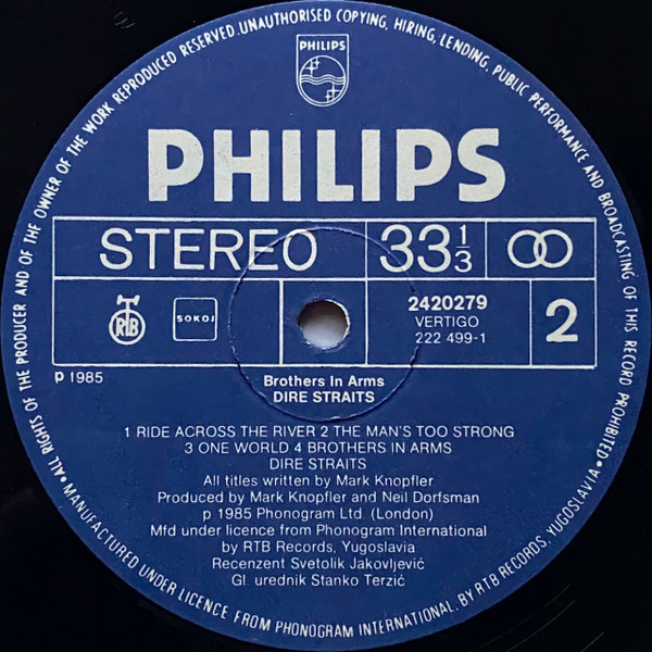 Dire Straits - Brothers In Arms (LP, Album)