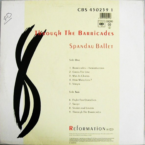 Spandau Ballet - Through The Barricades (LP, Album)