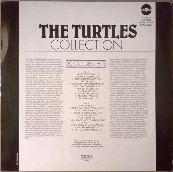 The Turtles - The Turtles Collection - 20 Golden Hits (LP, Comp)