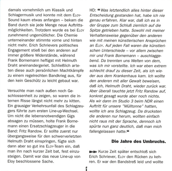 Eloy - Eloy (RE, Dig + CD, Album + CD, Single)