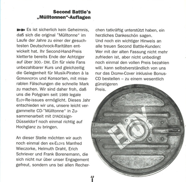 Eloy - Eloy (RE, Dig + CD, Album + CD, Single)