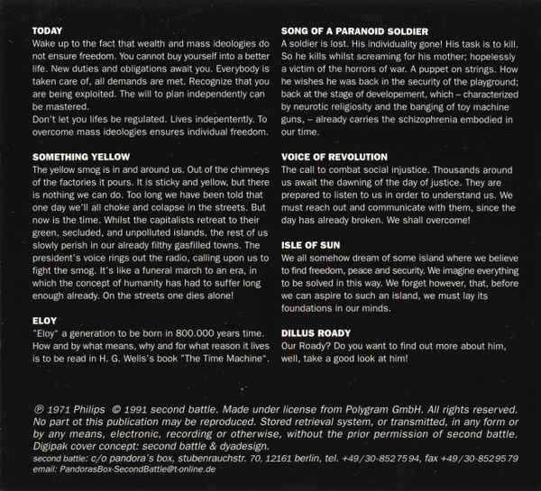 Eloy - Eloy (RE, Dig + CD, Album + CD, Single)