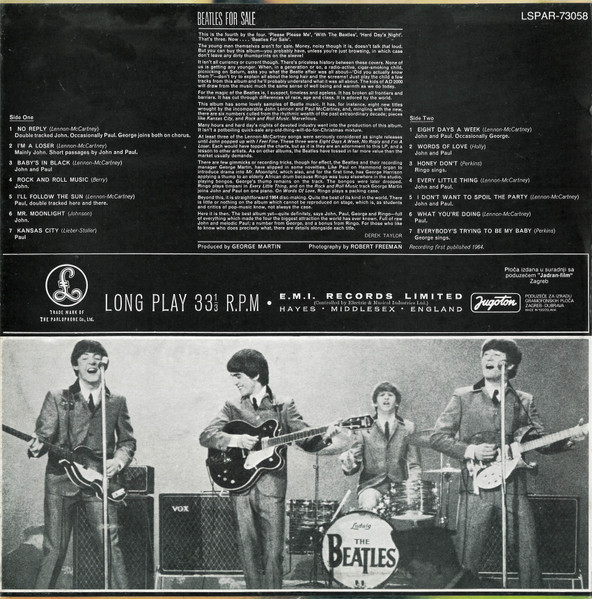 The Beatles - Beatles For Sale (LP, Album, RE, Gat)