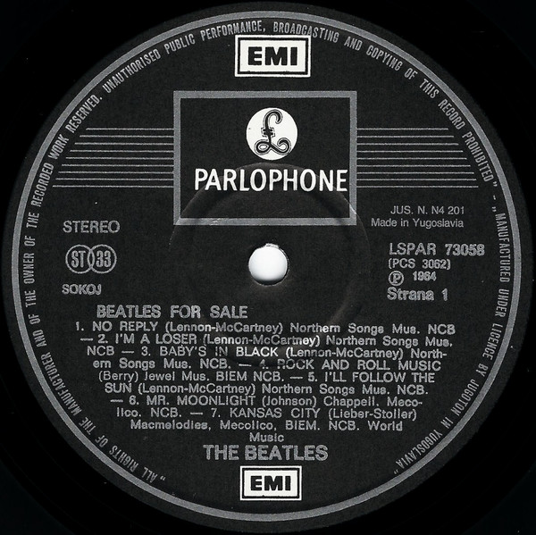 The Beatles - Beatles For Sale (LP, Album, RE, Gat)