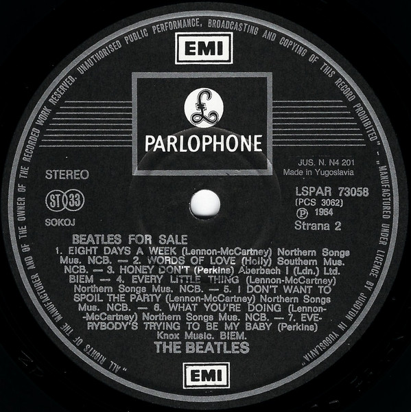 The Beatles - Beatles For Sale (LP, Album, RE, Gat)