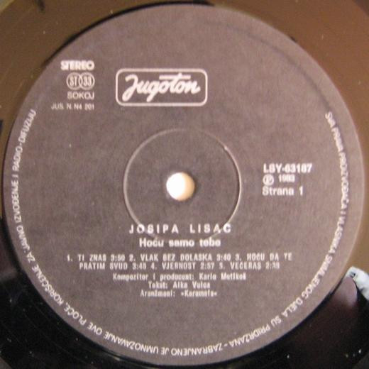 Josipa Lisac - Hoću Samo Tebe (LP, Album)