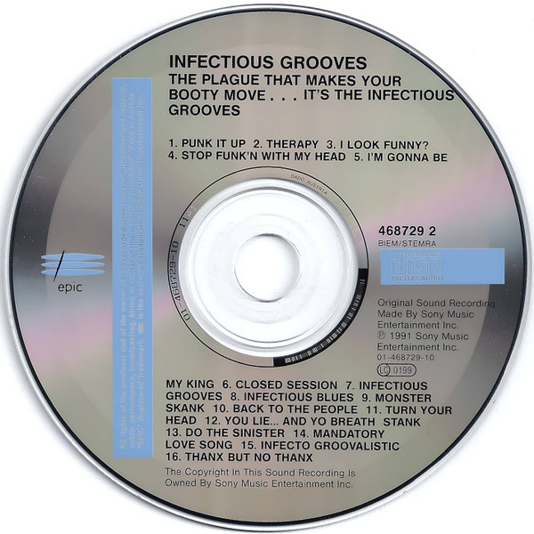 Infectious Grooves - The Plague That Makes Your Booty Move... It's The Infectious Grooves (CD, Album)