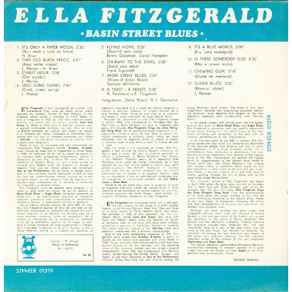 Ella Fitzgerald - Basin Street Blues (LP, Comp)
