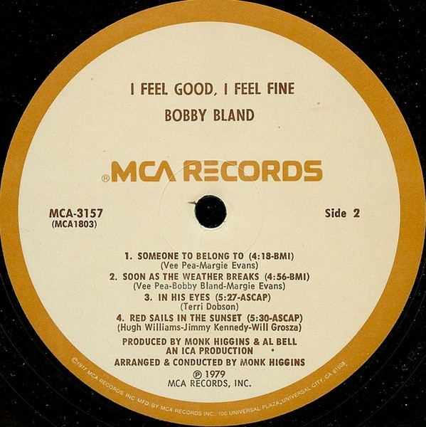 Bobby Bland - I Feel Good, I Feel Fine (LP, Album)