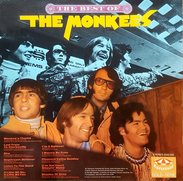 The Monkees - The Best Of The Monkees (LP, Album, Comp)