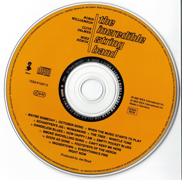The Incredible String Band - The Incredible String Band (CD, Album, RE)