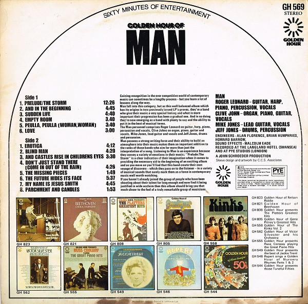 Man - Golden Hour Of Man (LP, Comp)