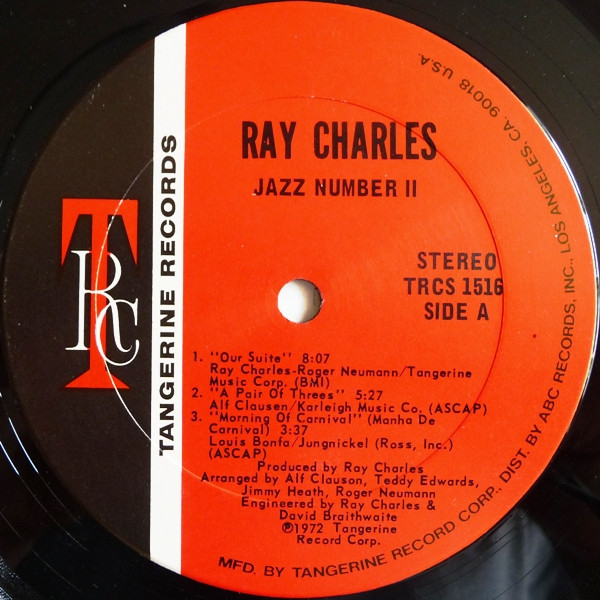 Ray Charles - Jazz Number II (LP, Album, Gat)