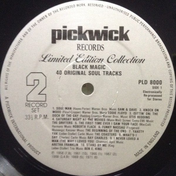 Various - Black Magic (40 Original Soul Tracks) (2xLP, Comp, Ltd)