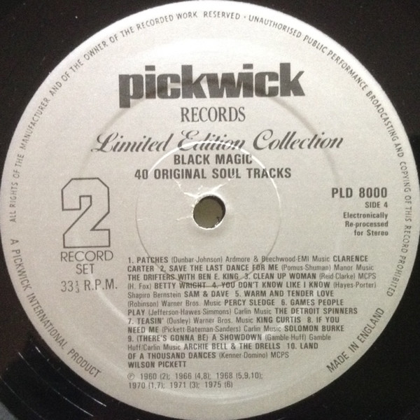 Various - Black Magic (40 Original Soul Tracks) (2xLP, Comp, Ltd)