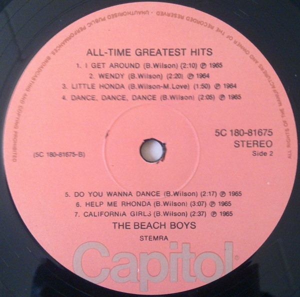 The Beach Boys - All Time Greatest Hits (2xLP, Comp)