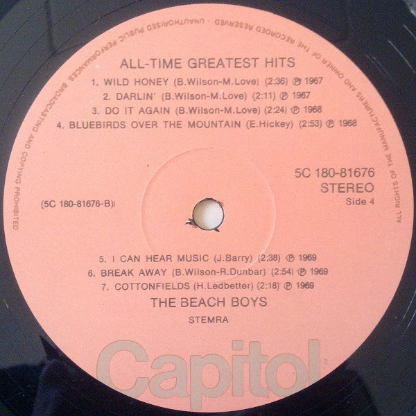 The Beach Boys - All Time Greatest Hits (2xLP, Comp)
