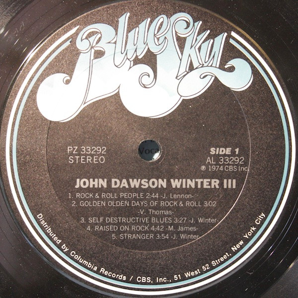 Johnny Winter - John Dawson Winter III (LP, Album)