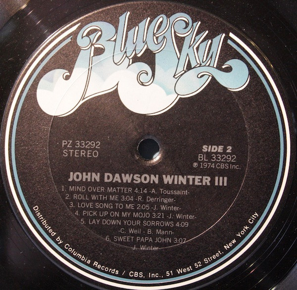 Johnny Winter - John Dawson Winter III (LP, Album)