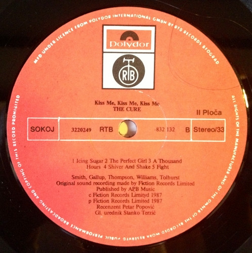 The Cure - Kiss Me Kiss Me Kiss Me (2xLP, Album)