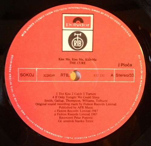The Cure - Kiss Me Kiss Me Kiss Me (2xLP, Album)