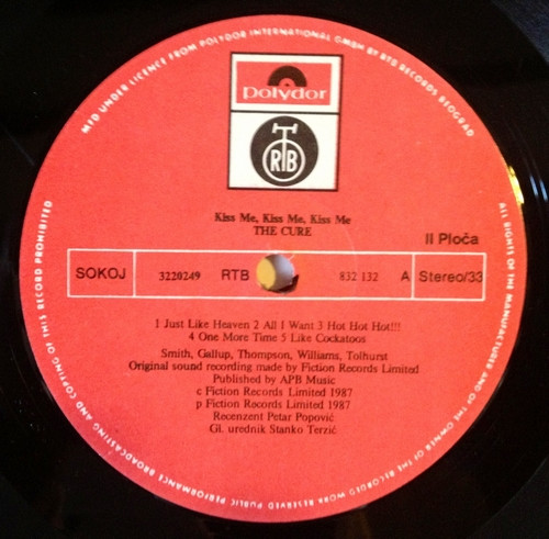 The Cure - Kiss Me Kiss Me Kiss Me (2xLP, Album)