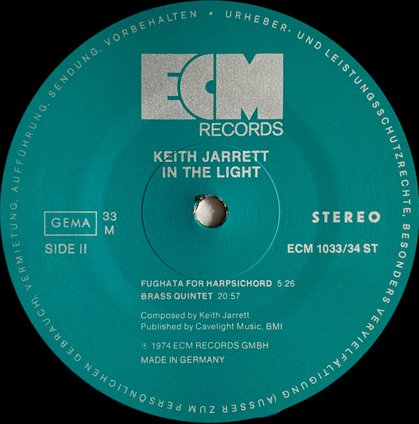 Keith Jarrett - In The Light (2xLP, Album)