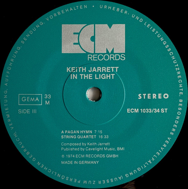 Keith Jarrett - In The Light (2xLP, Album)