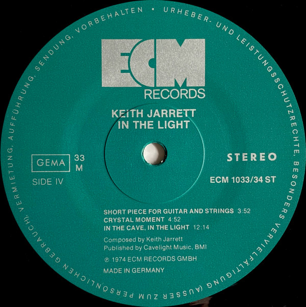 Keith Jarrett - In The Light (2xLP, Album)