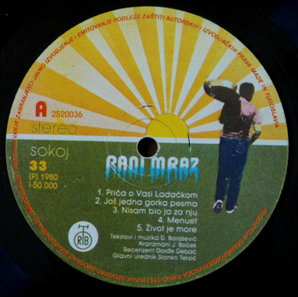 Rani Mraz - Odlazi Cirkus (LP, Album, RP, Gat)