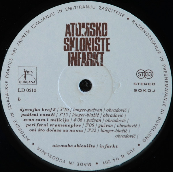 Atomsko SkloniÅ¡te - Infarkt (LP, Album)
