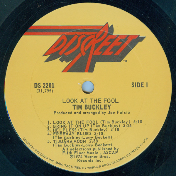 Tim Buckley - Look At The Fool (LP, Album, Ter)