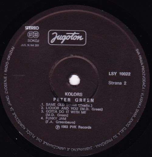 Peter Green (2) - Kolors (LP, Album)