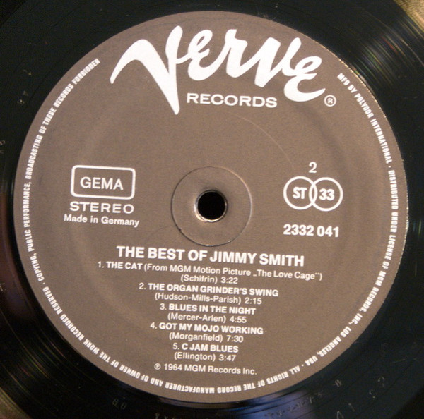 Jimmy Smith - The Best Of Jimmy Smith (LP, Comp, RE)