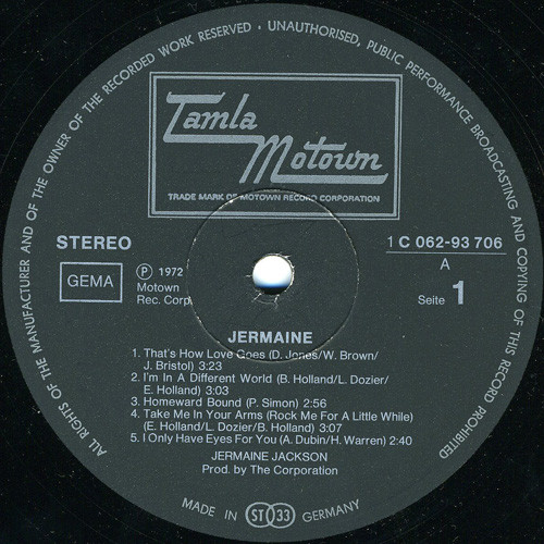 Jermaine Jackson - Jermaine (LP, Album)