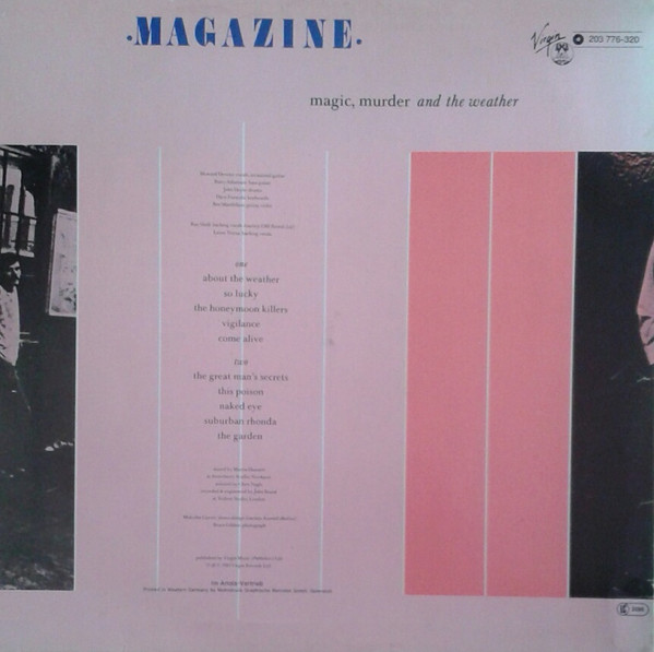 Magazine - Magic, Murder And The Weather (LP, Album)