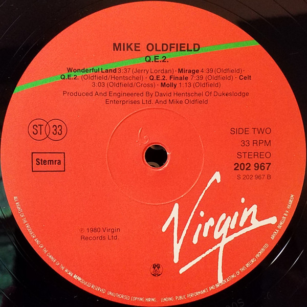 Mike Oldfield - QE2 (LP, Album, RP)