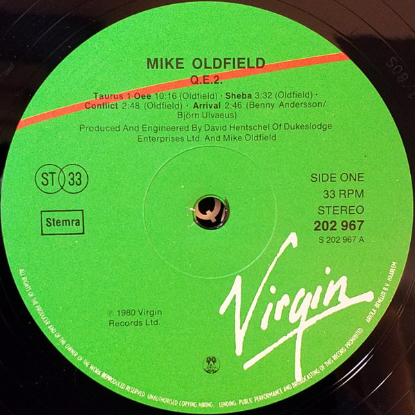 Mike Oldfield - QE2 (LP, Album, RP)