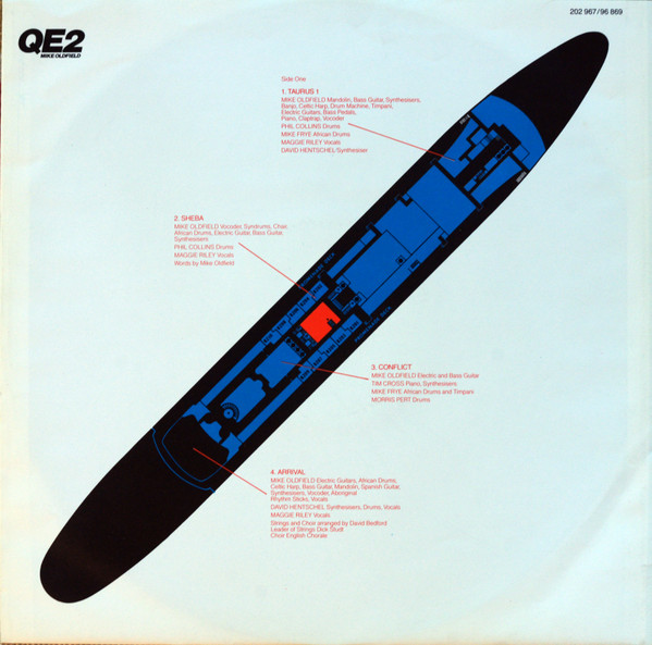 Mike Oldfield - QE2 (LP, Album, RP)