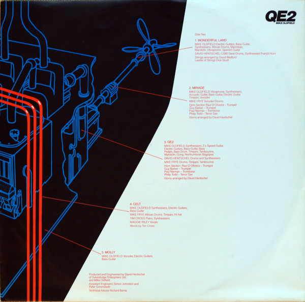 Mike Oldfield - QE2 (LP, Album, RP)