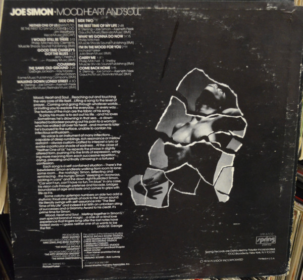 Joe Simon - Mood, Heart And Soul (LP, Album)