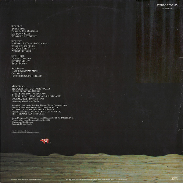 Eric Clapton - Just One Night (2xLP, Album, Gat)