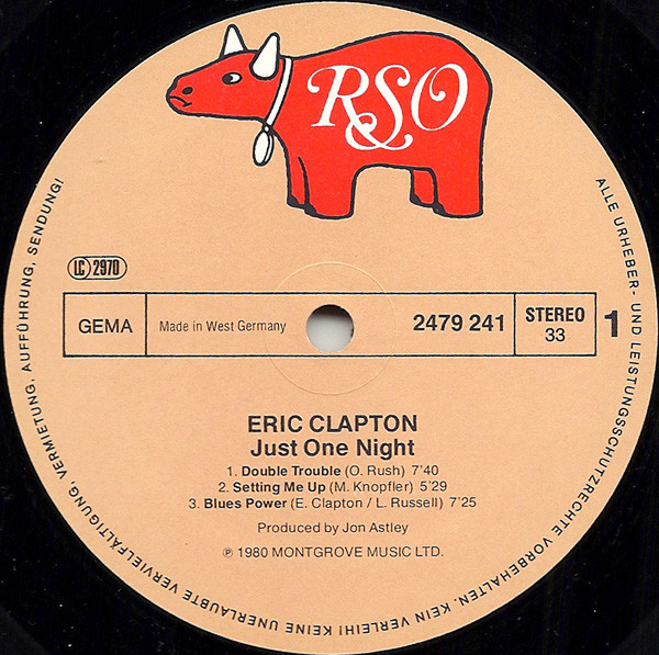 Eric Clapton - Just One Night (2xLP, Album, Gat)