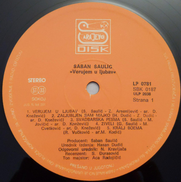 Šaban Šaulić - Kralj Boema Veruje U Ljubav (LP, Album)